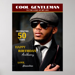 Födelsedagsmagasinets fototäckning Personifiera Poster