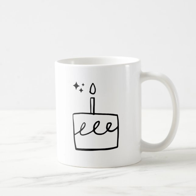 Födelsedagsmamma-mugg – Söt katt-födelsedags kaffe Kaffemugg (Höger)