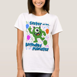 Födelsedagsmonstret syster t shirt