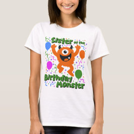 Födelsedagsmonstret syster t shirt