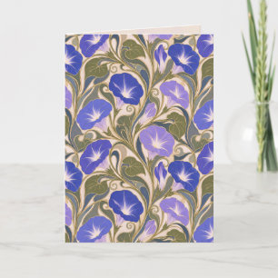 Födelsedagsmorgonblomma Art Nouveau Kort