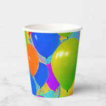 Födelsedagsmuggar med ballongdesign