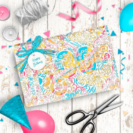 Födelsedagsnummer Ord Cloud 30 B ID270 Presentpapper