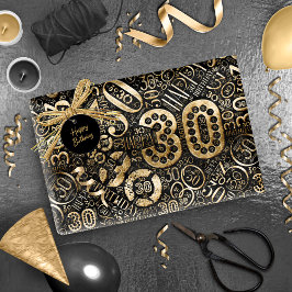 Födelsedagsnummer Ord Cloud 30 C ID270 Presentpapper