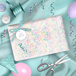 Födelsedagsnummer Ord Cloud 5 A ID270 Presentpapper