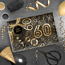 Födelsedagsnummer Ord Cloud 60 C ID270 Presentpapper