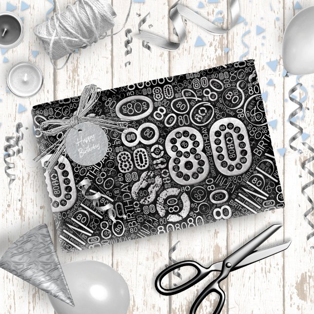 Födelsedagsnummer Ord Cloud Åttio D ID270 Presentpapper (Skapare uppladdad)