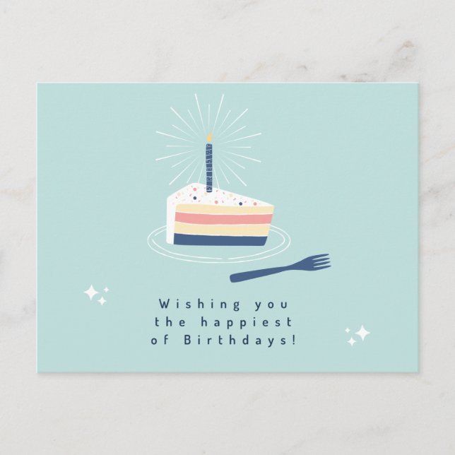Födelsedagsönskningar Postkort Vykort (Framsida)