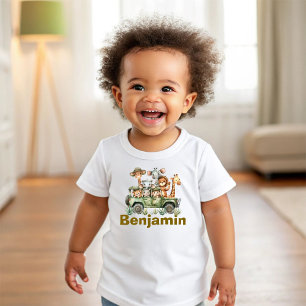 Födelsedagsoutfit för Party Animal, barn Safari-fö T Shirt
