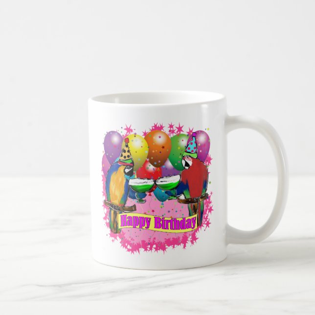 FÖDELSEDAGSPAPAGOJER KAFFEMUGG (Höger)