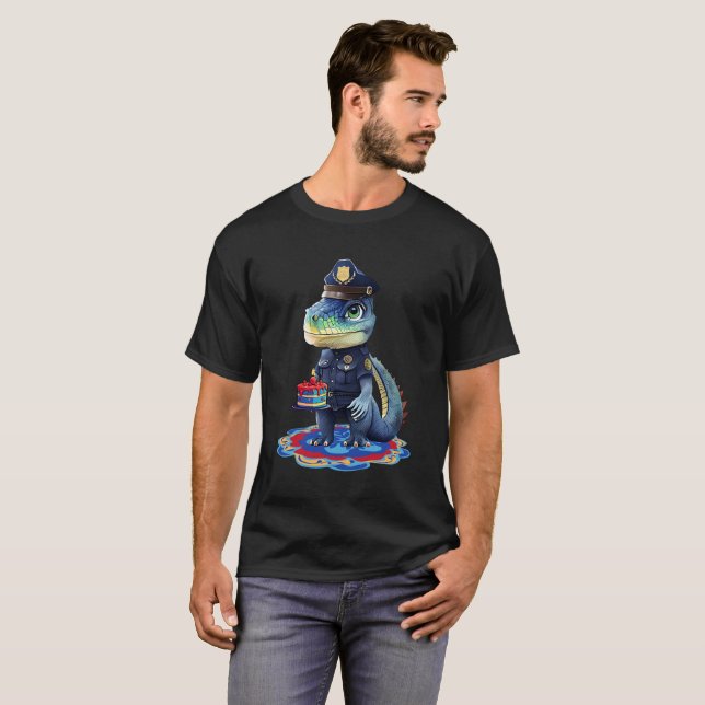Födelsedagspatrull Alligator T Shirt (Hel framsida)