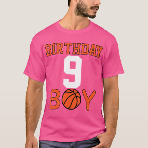 Födelsedagspojke 9 Roligt Basketball 9:e århundrad T Shirt