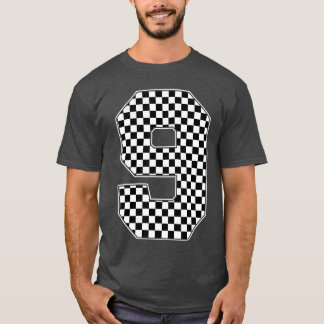 Födelsedagspojke 9 Tävling 9:e Tävlan Kontrollerad T Shirt