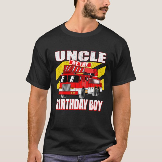 Födelsedagspojke - dagbranddagen Lastbil T Shirt (Framsida)