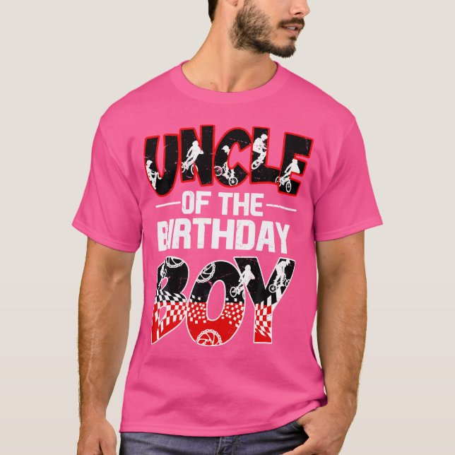 Födelsedagspojken Bmx Bike Matching Family T Shirt (Framsida)