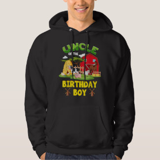 Födelsedagspojken Boskap Barnyard Pa Hoodie