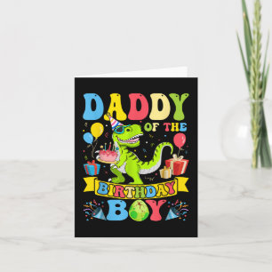 Födelsedagspojken Dinosaur T-rex Birthday Kort