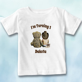 Födelsedagspojken Lil'Cowboy and Nalle T Shirt