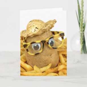 födelsedagspotatis i fransk fries kort