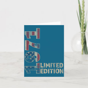 Födelsedagspresent 55 år gammal Vintage född illus Kort