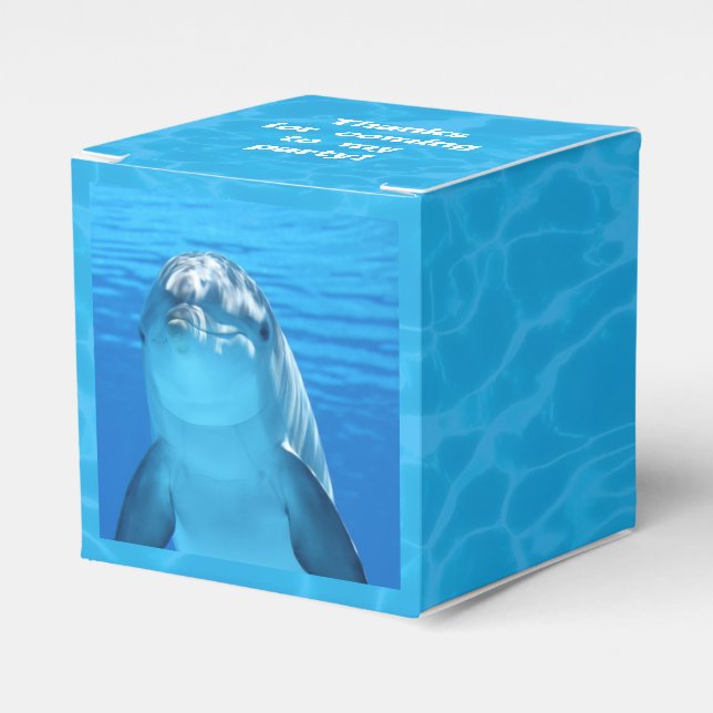 Födelsedagspresent åt barn - delfin förpackningslå presentaskar (Framsidan Sidan)