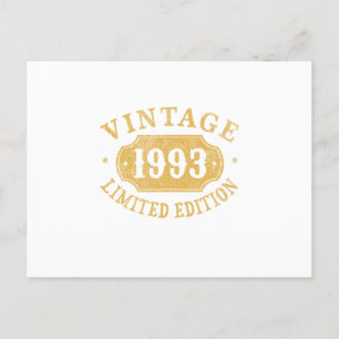 Födelsedagspresent Best Limited för 1993-talet Vykort