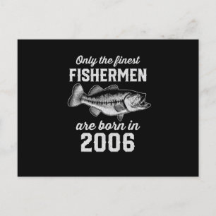 Födelsedagspresent Fiskare Fiske 2006 Vykort