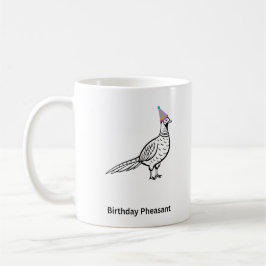 Födelsedagspresent, födelsedagsfasan, fågel kaffemugg