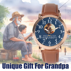 Födelsedagspresent för farfar Foto Armbandsur