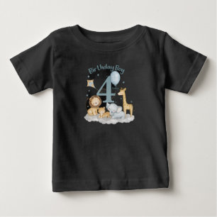Födelsedagspresent för pojke 4 år Söt design med s T Shirt