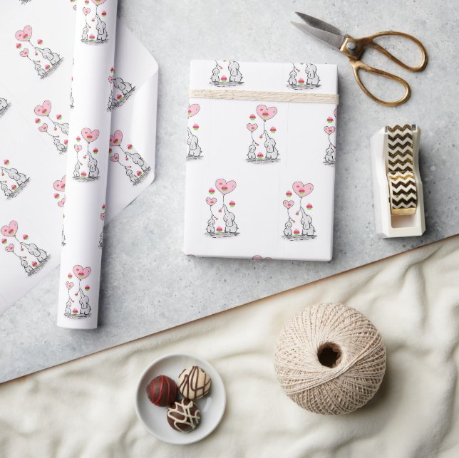 Födelsedagspresent Förpackning Papper Elefant Presentpapper (Hantverk)