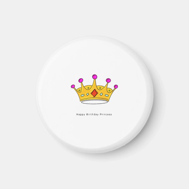 Födelsedagspresent, grattis på födelsedagen prinse magnet (Framsidan)