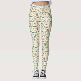 Födelsedagspresent | Havet Är En Central Bild Leggings