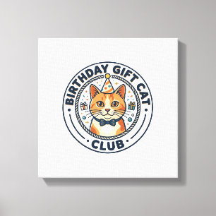 Födelsedagspresent Katt Kattälskare Present - Föde Canvastryck