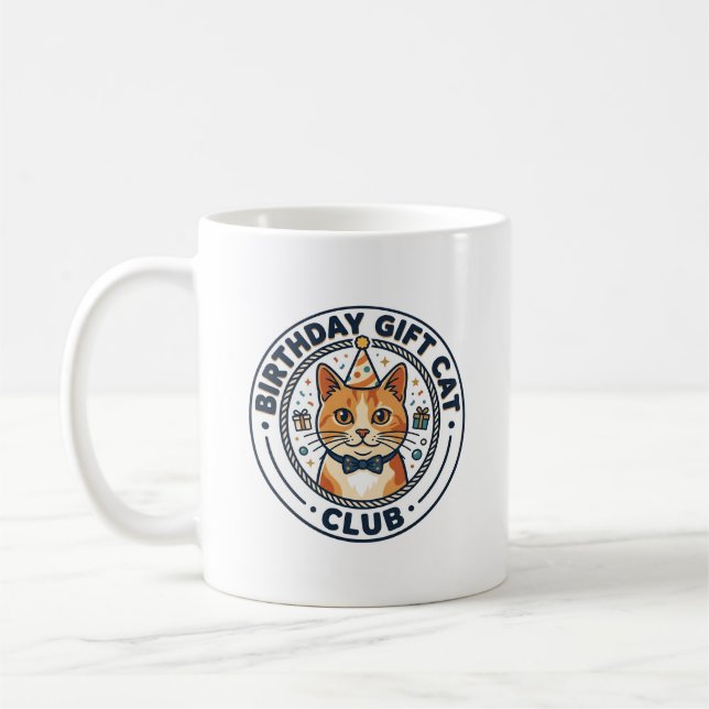 Födelsedagspresent Katt Kattälskare Present - Föde Kaffemugg (Vänster)