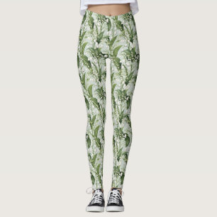 Födelsedagspresent Liljekonvaljblomma Sömlös Leggings