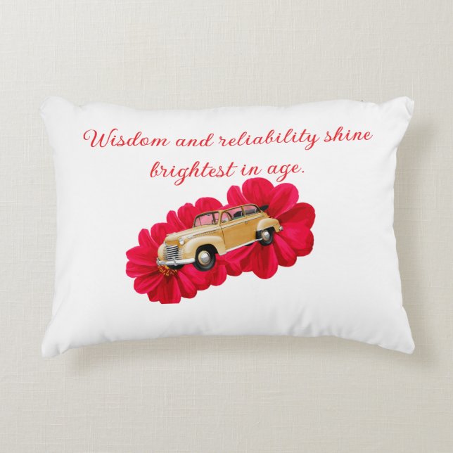 Födelsedagspresent Prydnadskudde (Framsidan)