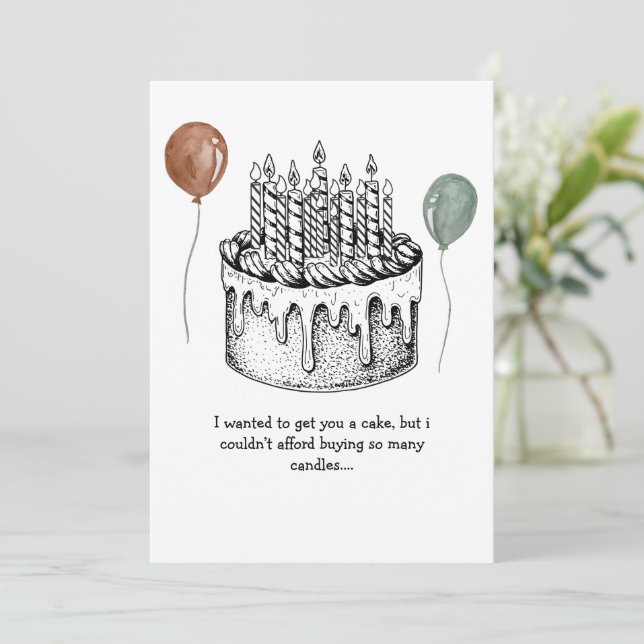 Födelsedagspresent Rolig födelsedagspresent till f Julkort (Stående Fram)