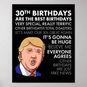 Födelsedagspresent Rolig Trump Citat Tröja För Män Poster