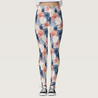 Födelsedagspresent | Sömlös blomster Leggings