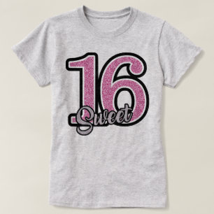 Födelsedagspresent Sweet 16 T Shirt