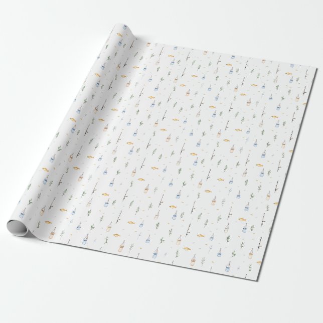Födelsedagspresent | Tänk Alltid Som En Fisk Presentpapper (Utrullad)