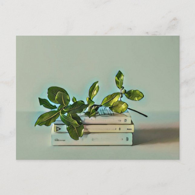 Födelsedagspresent till bibliotekarie vykort (Framsida)