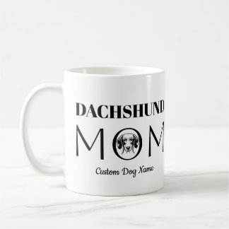 Födelsedagspresent till mamma som älskar Dachshund Kaffemugg