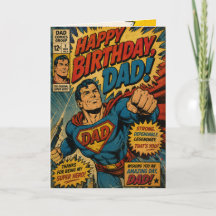 Födelsedagspresent till pappa med vintage-superhjä