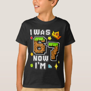 Födelsedagspresent till pojke gamer pixel var 6 7  t shirt
