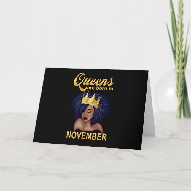 Födelsedagspresenter | Drottningar Föds I November Kort (Framsida)