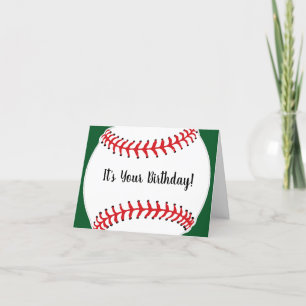 Födelsedagspresentkort med basebolldesign kort
