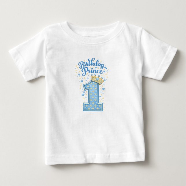 Födelsedagsprins 1 T-Shirt (Framsida)
