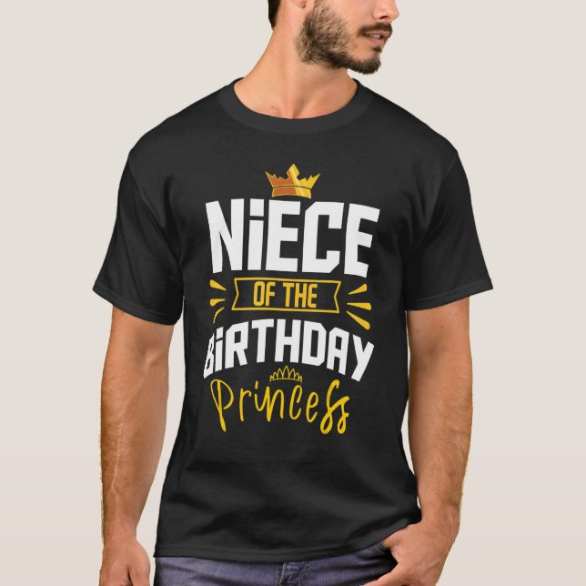 Födelsedagsprinsessan Party Bday Celebrat T Shirt (Framsida)